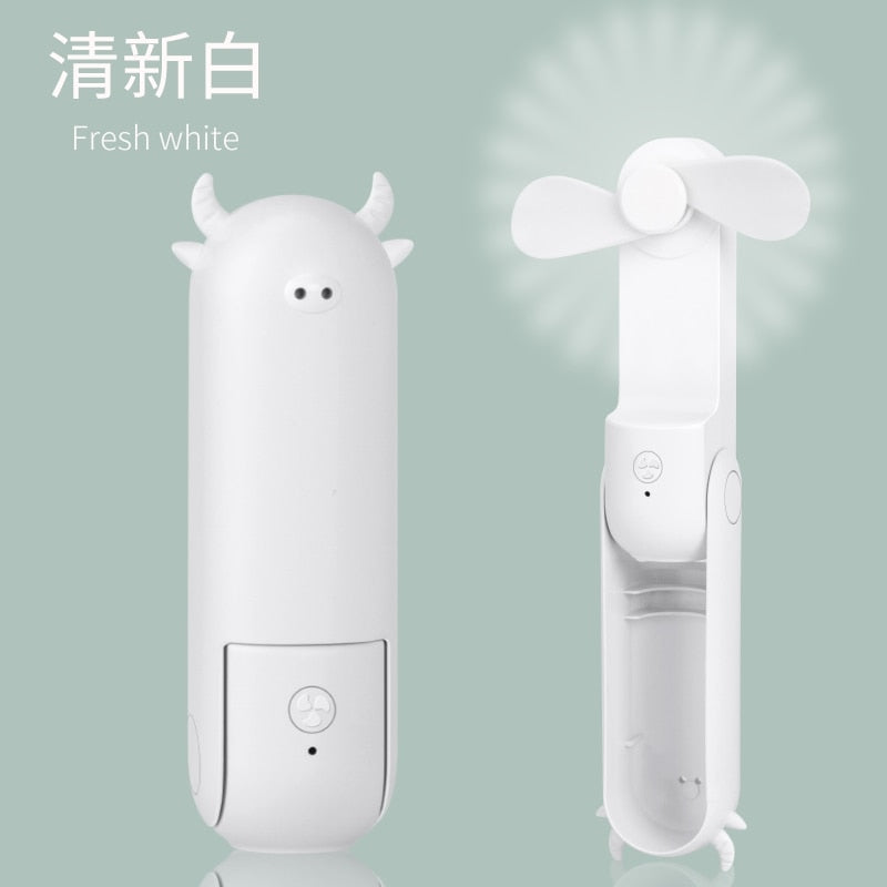 "Wise Owl" Personal Handheld Fan with Powerbank